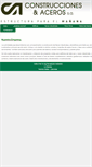 Mobile Screenshot of construccionesyaceros.com